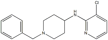 N-(1-benzylpiperidin-4-yl)-3-chloropyridin-2-amine Struktur