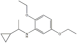 N-(1-cyclopropylethyl)-2,5-diethoxyaniline Structure