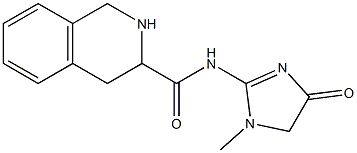 N-(1-methyl-4-oxo-4,5-dihydro-1H-imidazol-2-yl)-1,2,3,4-tetrahydroisoquinoline-3-carboxamide,,结构式