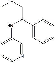 N-(1-phenylbutyl)pyridin-3-amine Structure