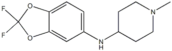 N-(2,2-difluoro-2H-1,3-benzodioxol-5-yl)-1-methylpiperidin-4-amine Structure