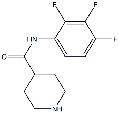 N-(2,3,4-trifluorophenyl)piperidine-4-carboxamide Struktur