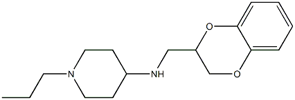 N-(2,3-dihydro-1,4-benzodioxin-2-ylmethyl)-1-propylpiperidin-4-amine Structure