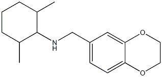 N-(2,3-dihydro-1,4-benzodioxin-6-ylmethyl)-2,6-dimethylcyclohexan-1-amine,,结构式
