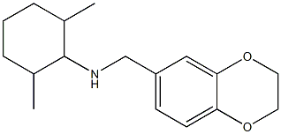 N-(2,3-dihydro-1,4-benzodioxin-6-ylmethyl)-2,6-dimethylcyclohexan-1-amine 结构式