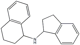 N-(2,3-dihydro-1H-inden-1-yl)-1,2,3,4-tetrahydronaphthalen-1-amine 化学構造式