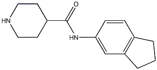 N-(2,3-dihydro-1H-inden-5-yl)piperidine-4-carboxamide Structure