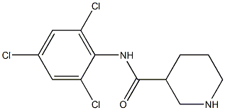 N-(2,4,6-trichlorophenyl)piperidine-3-carboxamide 化学構造式