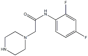 N-(2,4-difluorophenyl)-2-(piperazin-1-yl)acetamide