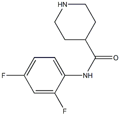 N-(2,4-difluorophenyl)piperidine-4-carboxamide Structure