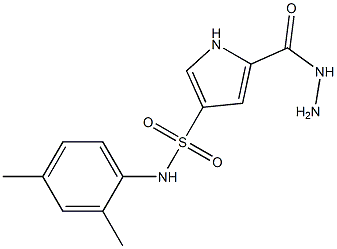 N-(2,4-dimethylphenyl)-5-(hydrazinocarbonyl)-1H-pyrrole-3-sulfonamide Structure