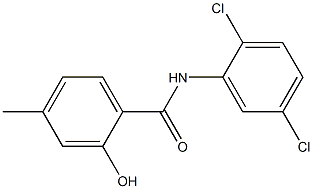 N-(2,5-dichlorophenyl)-2-hydroxy-4-methylbenzamide 化学構造式