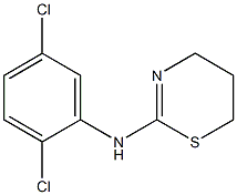 N-(2,5-dichlorophenyl)-5,6-dihydro-4H-1,3-thiazin-2-amine,,结构式