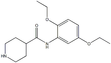 N-(2,5-diethoxyphenyl)piperidine-4-carboxamide,,结构式