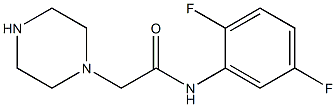 N-(2,5-difluorophenyl)-2-(piperazin-1-yl)acetamide Struktur
