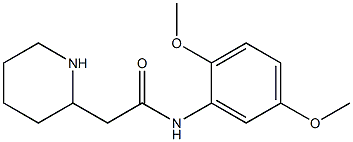 N-(2,5-dimethoxyphenyl)-2-(piperidin-2-yl)acetamide Structure