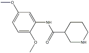 N-(2,5-dimethoxyphenyl)piperidine-3-carboxamide,,结构式