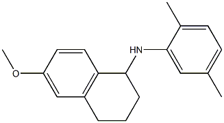 N-(2,5-dimethylphenyl)-6-methoxy-1,2,3,4-tetrahydronaphthalen-1-amine 结构式