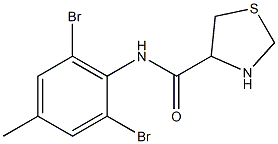 N-(2,6-dibromo-4-methylphenyl)-1,3-thiazolidine-4-carboxamide Structure