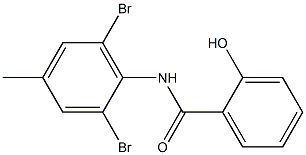 N-(2,6-dibromo-4-methylphenyl)-2-hydroxybenzamide Structure