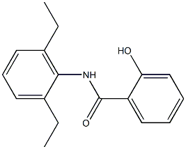 N-(2,6-diethylphenyl)-2-hydroxybenzamide Structure