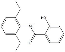 N-(2,6-diethylphenyl)-2-hydroxybenzamide 结构式