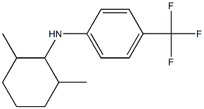 N-(2,6-dimethylcyclohexyl)-4-(trifluoromethyl)aniline Struktur