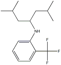 N-(2,6-dimethylheptan-4-yl)-2-(trifluoromethyl)aniline Structure