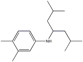 N-(2,6-dimethylheptan-4-yl)-3,4-dimethylaniline Structure