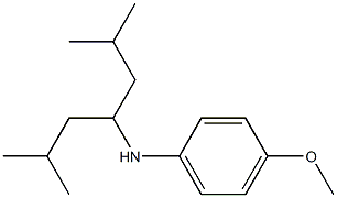 N-(2,6-dimethylheptan-4-yl)-4-methoxyaniline Structure