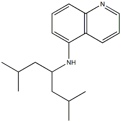 N-(2,6-dimethylheptan-4-yl)quinolin-5-amine 结构式