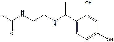 N-(2-{[1-(2,4-dihydroxyphenyl)ethyl]amino}ethyl)acetamide Structure