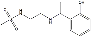 N-(2-{[1-(2-hydroxyphenyl)ethyl]amino}ethyl)methanesulfonamide 结构式