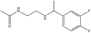 N-(2-{[1-(3,4-difluorophenyl)ethyl]amino}ethyl)acetamide