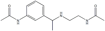 N-(2-{[1-(3-acetamidophenyl)ethyl]amino}ethyl)acetamide Structure