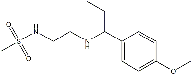 N-(2-{[1-(4-methoxyphenyl)propyl]amino}ethyl)methanesulfonamide