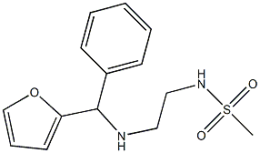 N-(2-{[furan-2-yl(phenyl)methyl]amino}ethyl)methanesulfonamide Struktur