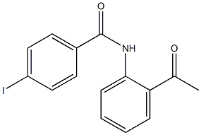 N-(2-acetylphenyl)-4-iodobenzamide Struktur