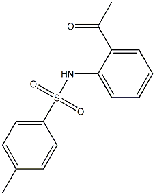 N-(2-acetylphenyl)-4-methylbenzenesulfonamide 结构式