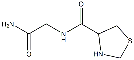 N-(2-amino-2-oxoethyl)-1,3-thiazolidine-4-carboxamide,,结构式