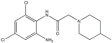  N-(2-amino-4,6-dichlorophenyl)-2-(4-methylpiperidin-1-yl)acetamide