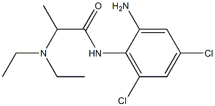 N-(2-amino-4,6-dichlorophenyl)-2-(diethylamino)propanamide Structure