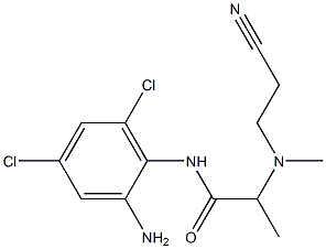N-(2-amino-4,6-dichlorophenyl)-2-[(2-cyanoethyl)(methyl)amino]propanamide,,结构式