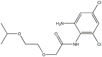 N-(2-amino-4,6-dichlorophenyl)-2-[2-(propan-2-yloxy)ethoxy]acetamide 化学構造式