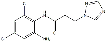 N-(2-amino-4,6-dichlorophenyl)-3-(1H-1,2,4-triazol-1-yl)propanamide,,结构式