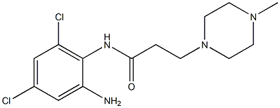 N-(2-amino-4,6-dichlorophenyl)-3-(4-methylpiperazin-1-yl)propanamide Structure