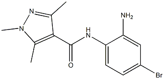 N-(2-amino-4-bromophenyl)-1,3,5-trimethyl-1H-pyrazole-4-carboxamide Structure