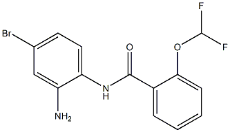 N-(2-amino-4-bromophenyl)-2-(difluoromethoxy)benzamide Struktur