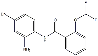 N-(2-amino-4-bromophenyl)-2-(difluoromethoxy)benzamide 结构式