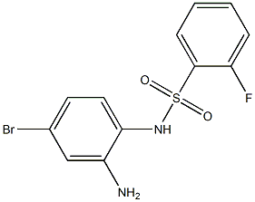 N-(2-amino-4-bromophenyl)-2-fluorobenzene-1-sulfonamide Structure